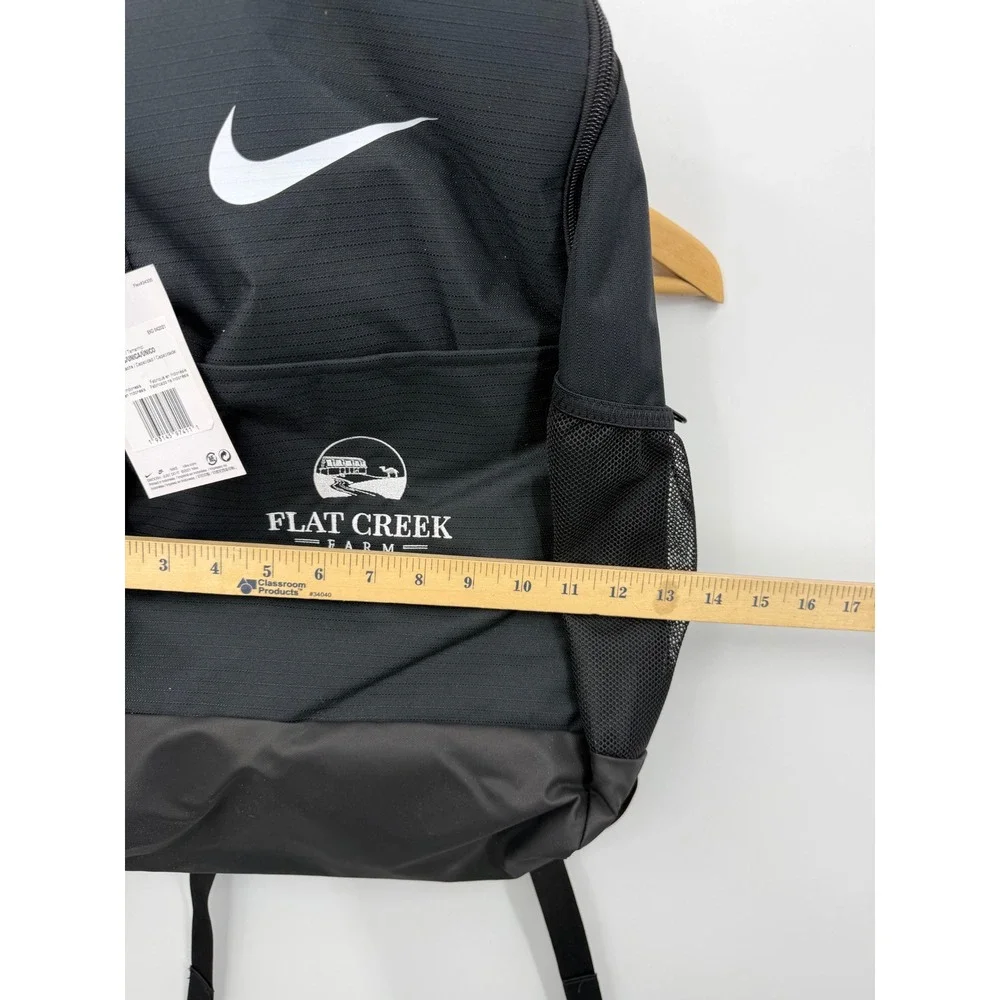Nike Academy Team Backpack Mens OS Black 24L BA5954-010 Flat Creek Farm Logo